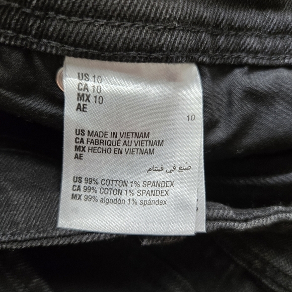 Style & Co Women's 10 Black Straight Leg Denim Blue Jeans EUC - Picture 8 of 12